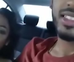 Slut Indian Become man Cheated her spouse and ahead of time with Her Bf hither Car then Blow Hard