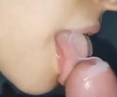 Hot sexy bhabhi blowing on touching mouth