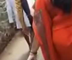 Cumshot in the first place walking Desi bhabhis ass in public