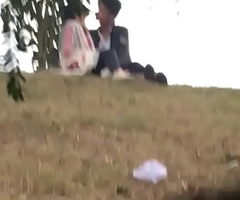 Indian suitor kissing in park part 5