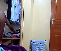 Hidden Camera Indian Stepsister Wears Stepbrother's Clothes