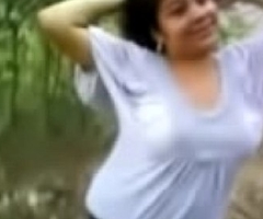 Housewife Aunty sucking with an increment of fucking in jungle