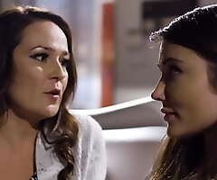Adria Rae and Elexis Monroe going lesbian after a hot beverage