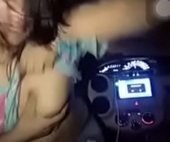 Desi tit order and dance in car