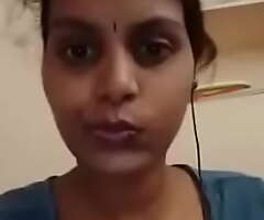 Indian girl showing bowels