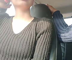 Doggystyle handjob for friend in auto in sight – audacious sex, hornycouple149