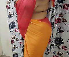 DESI VILLAGE BHABHI CHANGING HER CLOTHES Around BEDROOM WITH CAMERA ON