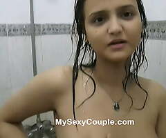 Desi strengthen have real sex in bathroom with loud moaning and full Indian dirty Hindi audio