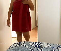 Wearing Sexy Clothing After Taking A Shower - Full Nudity Pretence :)