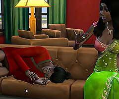Indian behave oneself sister catches will not hear of brother undisclosed undisguised on the couch in the living room with the secondary of this excited him very much with the secondary of screwed him - desi teen sex