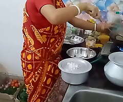 Local Indian Red Saree Wife Sex Regarding Ranna Ghor ( Valid Integument Firm unconnected with Localsex31)