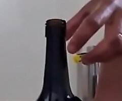 Big ass cheerful getting fucked overwrought a bottle