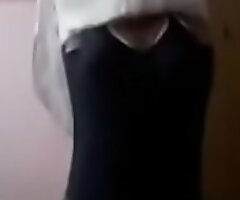 Girl remove dress in livecam