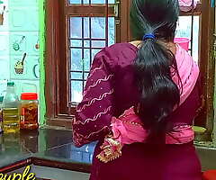 Indian Hot Maid XXX fellow-feeling a amour in kitchen.
