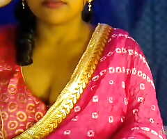 Sexy Bhabhi opens their way clothes and shows their way boobs with satisfy their way sexual desire.