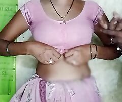 Sister-in-law, after rubbing away Surti, got her breasts pressed repeatedly added to got fucked enduring by her brother-in-law.