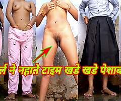Indian mms young school girl ''standin pee'' plus hawt cleansed viral vidoe sexy dress