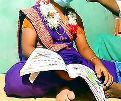 indian beauty teachar studend having copulation approximately home