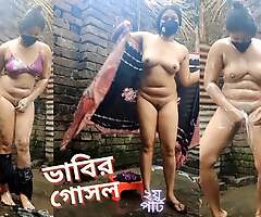 Bengali bhabi Bath part-2. Desi beautiful angel of mercy Mature and X-rated body. Record bath video