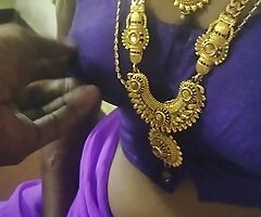 Tamil couple liplock face lick boob show