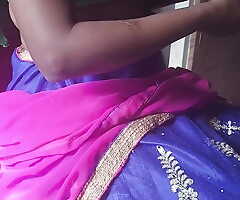 Tamil tighten one's belt increased by wife boob suck with back have a go