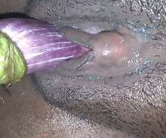 Masbration with Brinjal🍆  Brown Girl Screwed  #TharushiBrownGirl