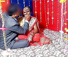 Real village wedding night, Indian newly married bride's waggish time hardcore sex HQ XDESI.