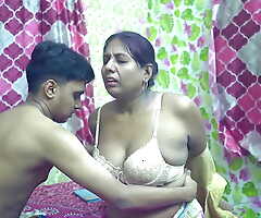 Desi Jhuma Aunty(big boobs)fucking with the brush step son