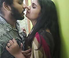 Saree romance part 1 Long lip lock, Vaishnavy and Sharun Raj hawt saree long lip lock romance, Mallu couple hawt kiss romance