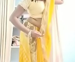 Swathi naidu only of two minds saree and studying for romantic short cag shooting
